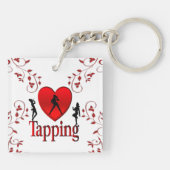 Porte-clés J'aime le claquettes (Dos)