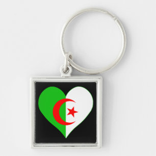 Porte-clés J'aime le coeur de l'Algérie