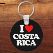 PORTE-CLÉS J'AIME LE COSTA RICA (Recto)