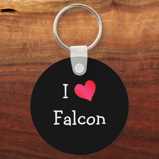 Porte-clés J'aime le faucon (Recto)