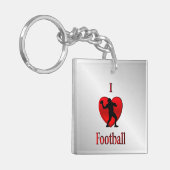 Porte-clés J'aime le football (Devant gauche)