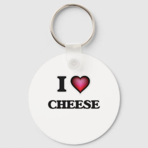 Porte-clés J'aime le fromage