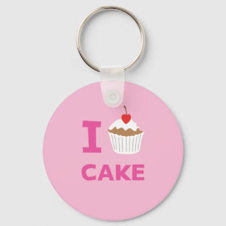 Porte-clés J'aime le gâteau