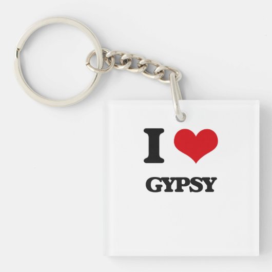 Porte-clés J'aime le gitan (Devant)