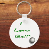 Porte-clés J'aime le golf (Recto)