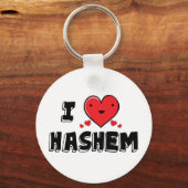 Porte-clés J'Aime Le Hashem (Recto)