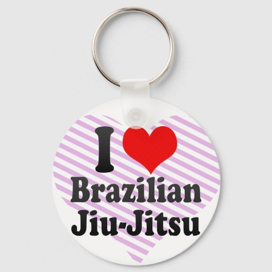 Porte-clés J'aime le Jiu-Jitsu brésilien (Recto)