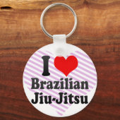 Porte-clés J'aime le Jiu-Jitsu brésilien (Recto)