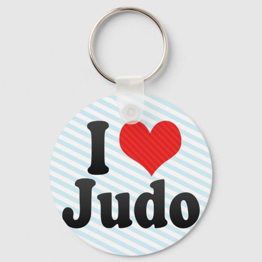 Porte-clés J'aime le judo (Recto)