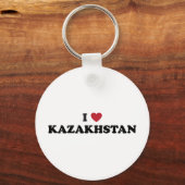 Porte-clés J'aime le Kazakhstan (Recto)