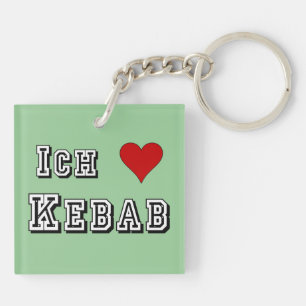 Porte-clés J'aime le kebab Allemand
