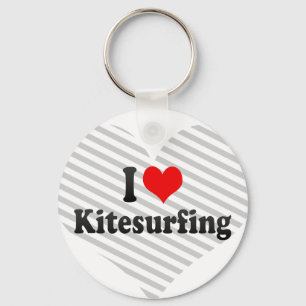 Porte-clés J'aime le kitesurf
