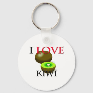 Porte-clés J'aime le kiwi