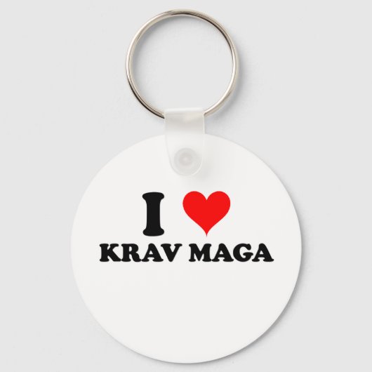 Porte-clés J'aime le Krav Maga (Recto)