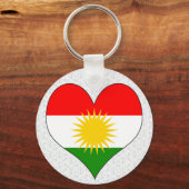 Porte-clés J'aime le Kurdistan (Recto)