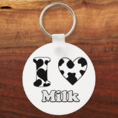 Porte-clés J'aime le lait (Recto)