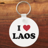 Porte-clés J'aime le Laos (Recto)