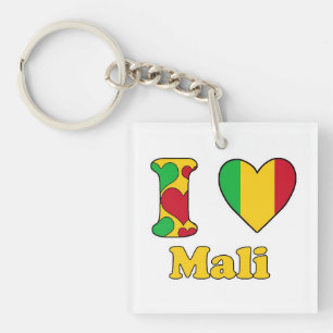 Porte-clés J'aime le Mali