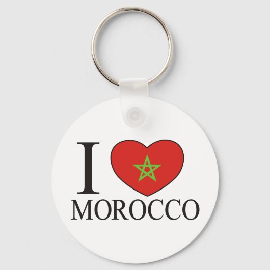 Porte-clés J'aime le Maroc (Recto)