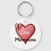 Porte-clés J'aime le Minnesota (Recto)