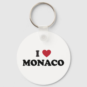 Porte-clés J'aime le Monaco