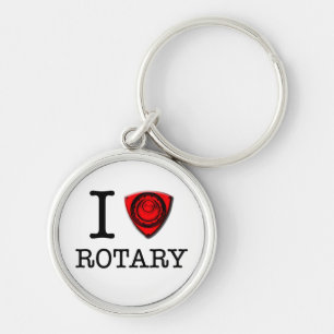 Porte-clés J'aime le moteur rotatoire