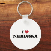 Porte-clés J'aime le Nebraska (Recto)