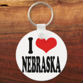 Porte-clés J'aime le Nebraska (Recto)