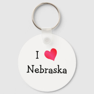 Porte-clés J'aime le Nebraska