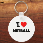 Porte-clés J'aime le Netball (Recto)