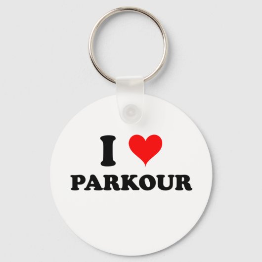Porte-clés J'Aime Le Parkour (Recto)