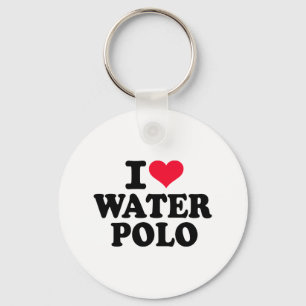 Porte-clés J'aime le polo d'eau