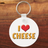 Porte-clés J'aime le Porte - clé au fromage (Recto)