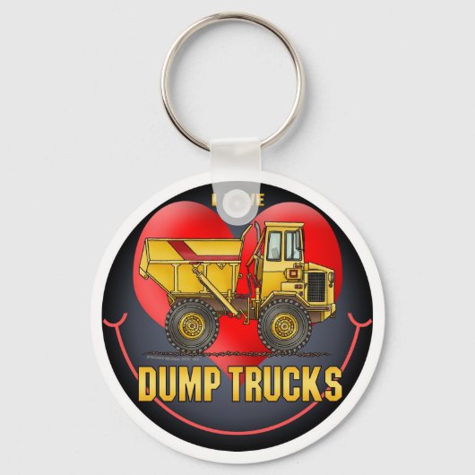 Porte-clés J'aime le Porte - clé Big Dump Trucks (Recto)