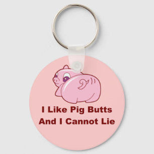 Porte-clés J'aime le porte - clé de bouts de porc