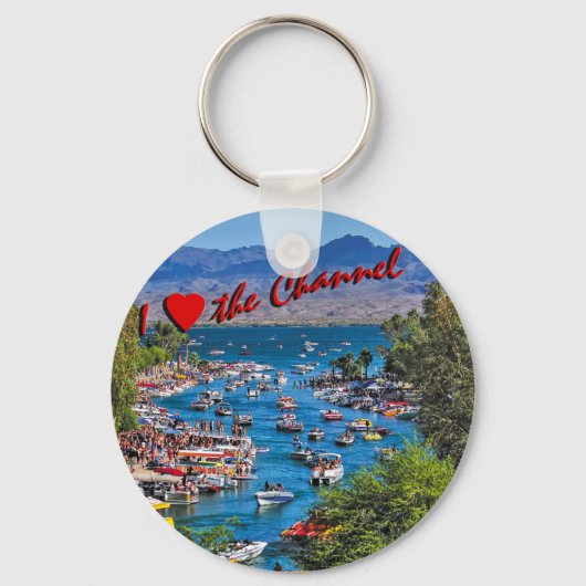 Porte-clés J'aime le Porte - clé de la chaîne (Recto)