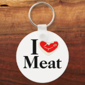 Porte-clés J'aime le Porte - clé de viande (Recto)