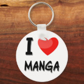 Porte-clés J'AIME LE porte - clé MANGA (Recto)