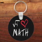 Porte-clés J'aime le Porte - clé mathématique (Recto)