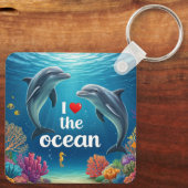 Porte-clés J'aime le Porte - clé Océan (Verso)