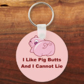 Porte-clés J'aime le Porte - clé Pig Butts (Recto)