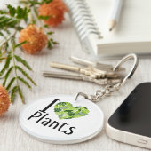 Porte-clés J'aime le Porte - clé Plante (Devant Droit)