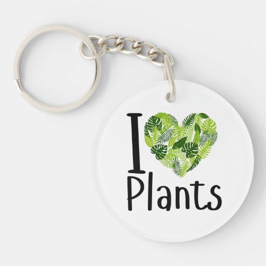 Porte-clés J'aime le Porte - clé Plante (Devant)