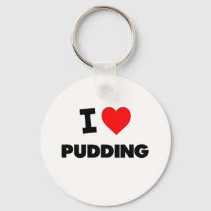 Porte-clés J'aime le pudding