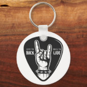 Porte-clés J'aime le rock (Recto)