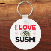 Porte-clés J'Aime Le Sushi (Recto)