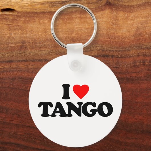 PORTE-CLÉS J'AIME LE TANGO (Recto)