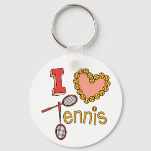 Porte-clés J'aime le tennis