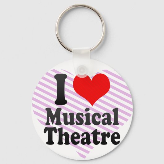 Porte-clés J'aime le théâtre musical (Recto)