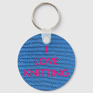 PORTE-CLÉS J'AIME LE TRICOT